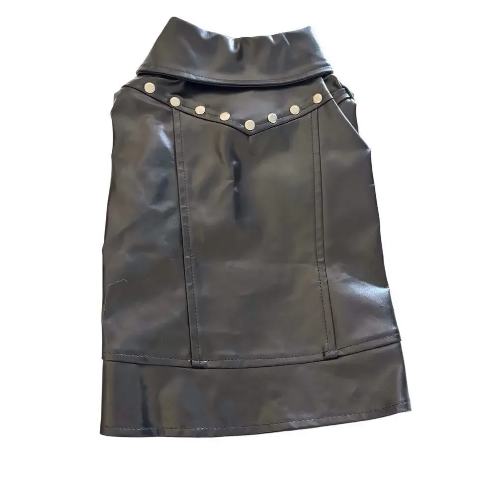 Biker Jacket Dog Boots And Barkley Sz M Black 13lb-20lb 14-16 Inches NWT